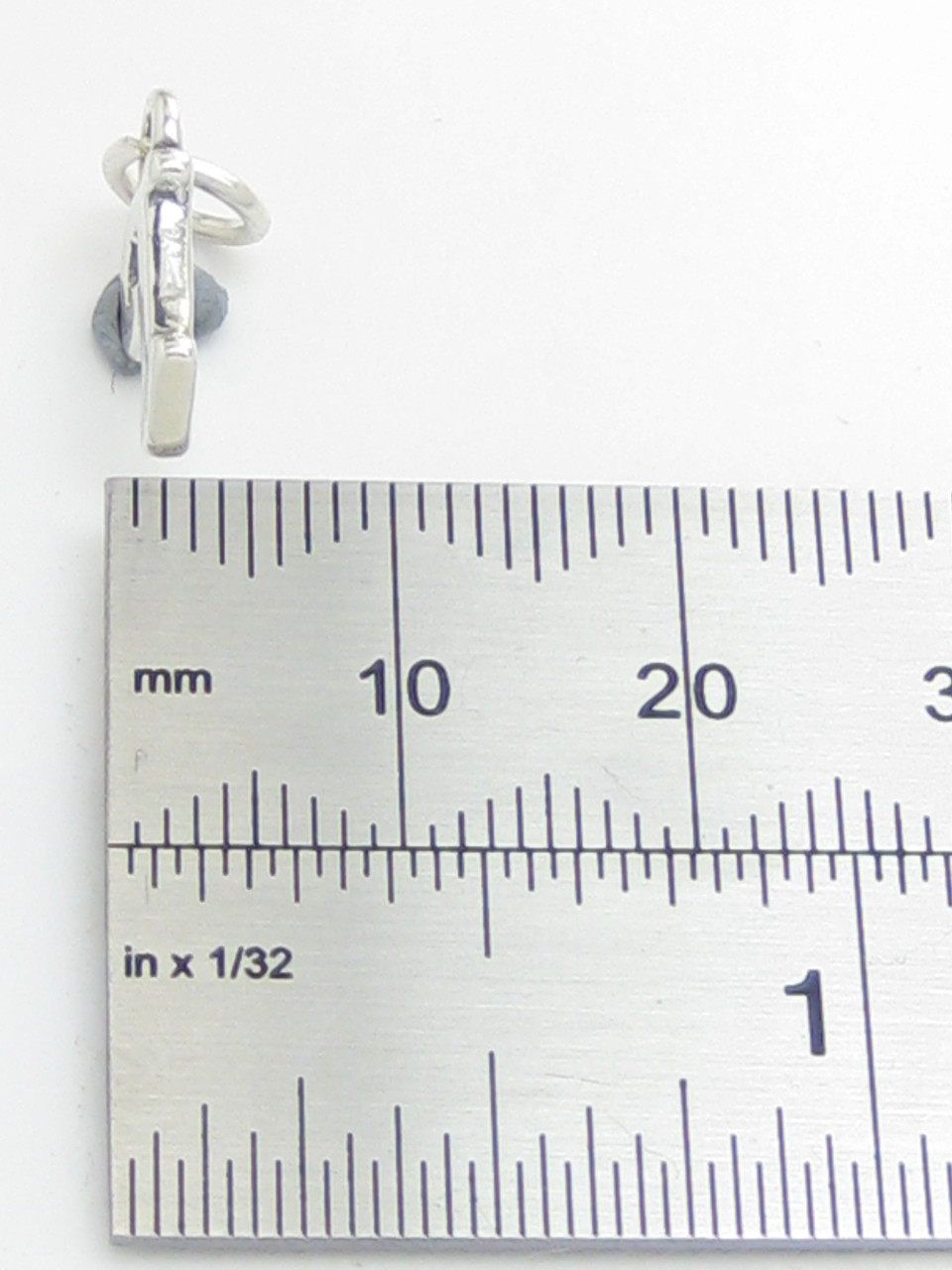 Script Letter I Initial sterling silver charm .925 x 1 Letters charms ...