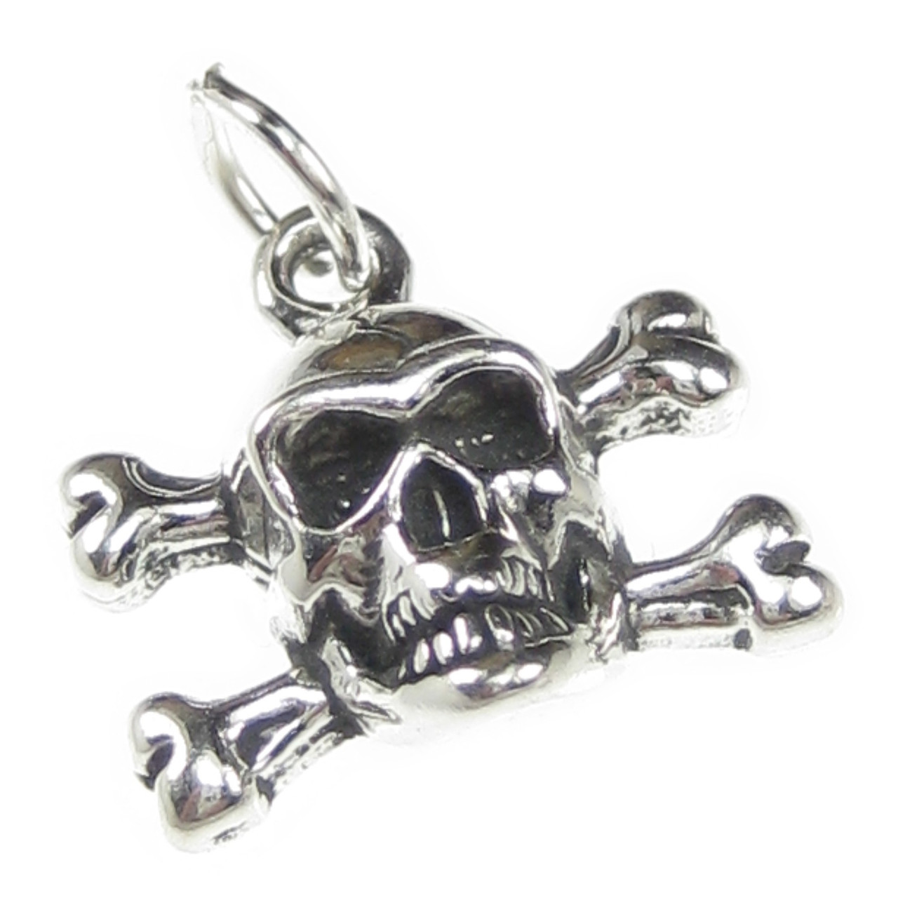 LOOT】925 / 18K /10K Pirates skull ring Skull and Crossbones 