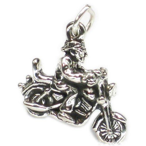 Motorbike sterling silver charm .925 x 1 Motorbikes charms