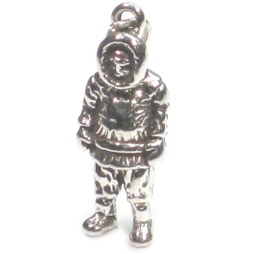 Eskimo sterling silver charm .925 x 1 Winter charms Eskimos