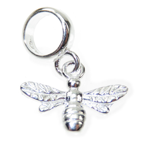 Bee bead small sterling silver charm .925 x 1 Bees Beads charms