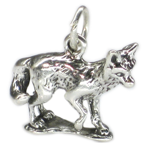 Fox sterling silver charm .925 x 1 Reynard Dog Vixen