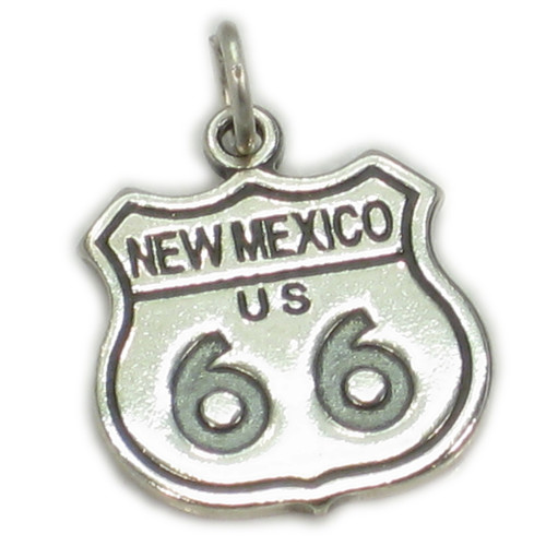 Route 66 New Mexico sterling silver charm .925 x 1 North America charms