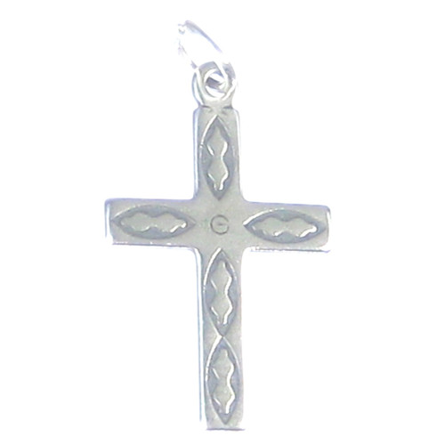 Cross sterling silver charm pendant .925 x 1 Crosses Holy charms
