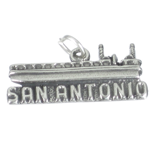 San Antonio sterling silver charm .925 USA North America charms