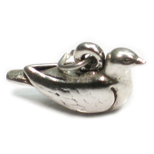 Turtle Dove sterling silver charm .925 Doves Christmas charms