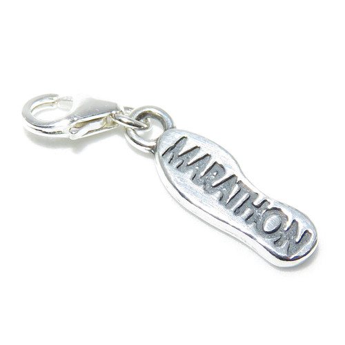 Marathon sterling silver charm .925 x 1 Marathons runners charms