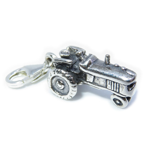 Tractor sterling silver charm .925 Tractors farms charms