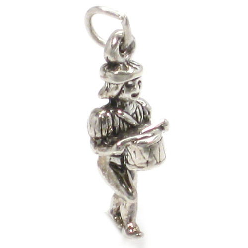 Drummer Drumming sterling silver charm .925 x 1 Christmas charms