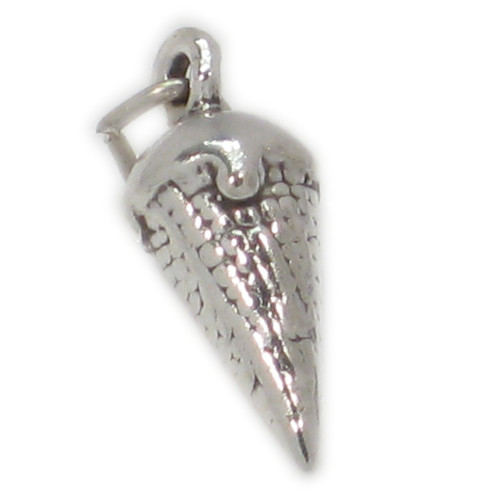 Ice Cream Cone sterling silver charm .925 x 1 Cornets and Ices charms