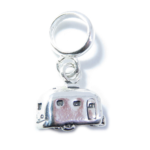 Caravan Camper sterling silver bead charm .925 Caravans charms