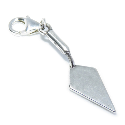 Trowel Clip on sterling silver charm .925 Masonic charms