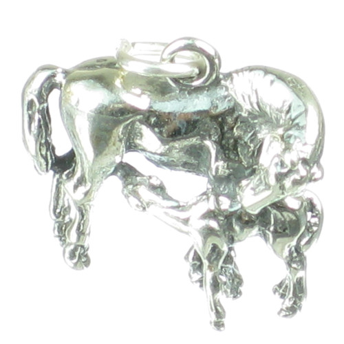 Horse and Foal sterling silver charm .925 x 1 Horses and foals charms