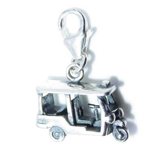 Tuk Tuk Taxi sterling silver clip charm .925 x1 Tuks Taxis charms