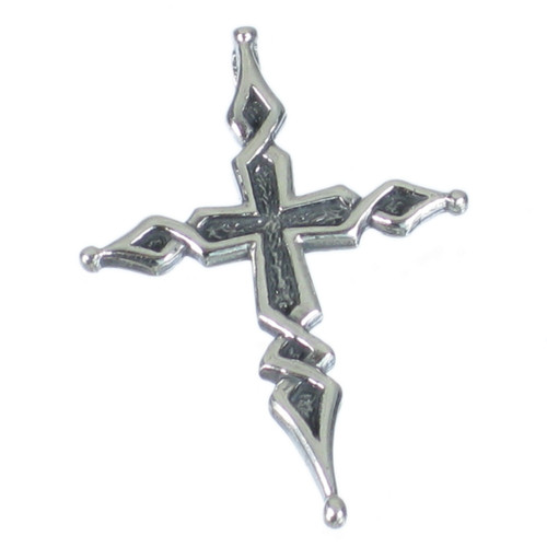 Cross ornate sterling silver pendant .925 x 1 Crosses Pendants
