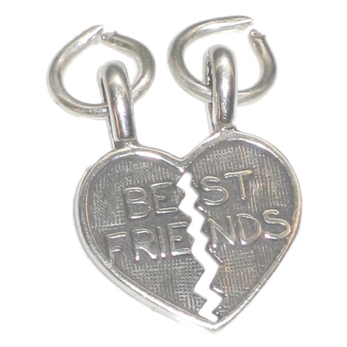 Best Friends Breakable sterling silver charm .925 x 1 BF charms