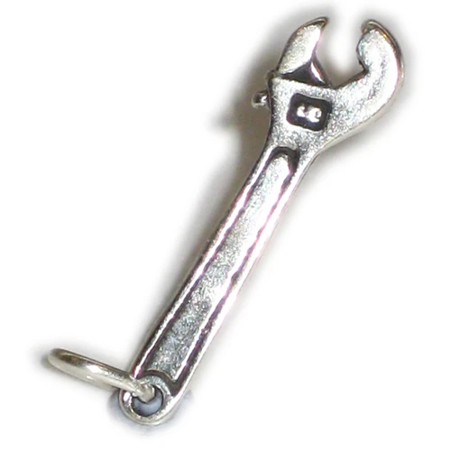Wrench sterling silver charm .925 Tools spanner charms