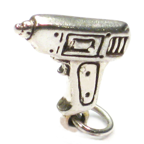 Drill sterling silver charm .925 Drills tools charms