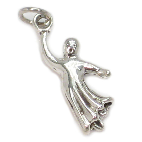 Ghost sterling silver charm .925 Ghosts and spooky - spirit charms