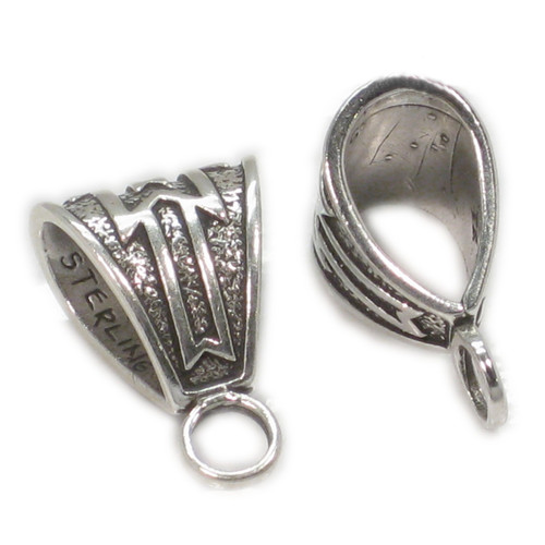 Bail sterling silver - Make a charm Into Pendant .925 x 1 Bails