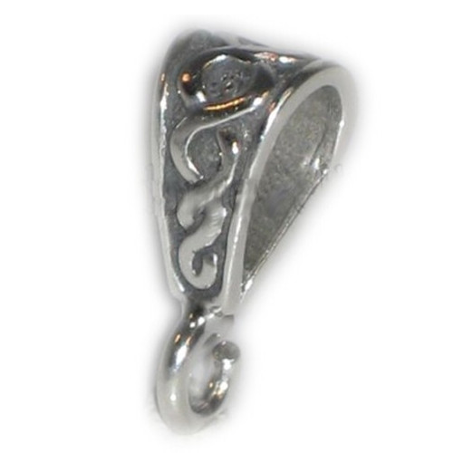 Bail sterling silver - Make a charm Into Pendant .925 Bails -E