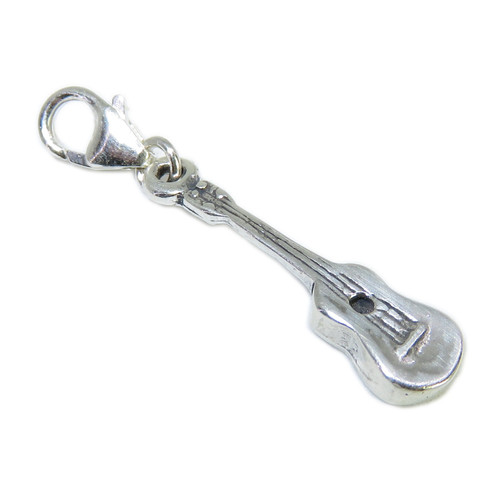 Ukulele clip on sterling silver charm .925 Ukuleles charms