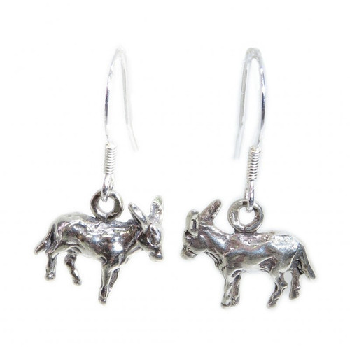 Donkey sterling silver earrings pair Mules & Donkeys dangle earrings