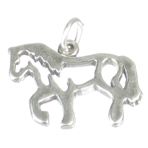 Horse sterling silver charm .925 x 1 Horses charms
