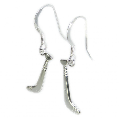 Hurley stick sterling silver earrings .925 Hurling dangles earring