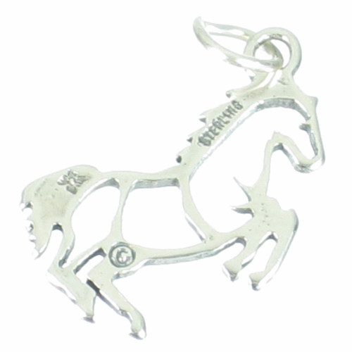 Horse sterling silver charm .925 x 1 Equine charms Horses