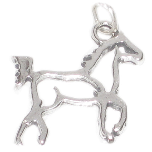 Horse sterling silver charm .925 x 1 Equine Horses charms