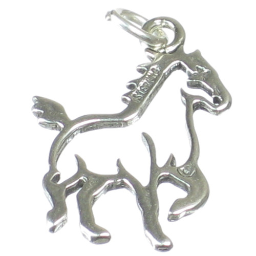 Horse sterling silver charm .925 x 1 Horses Equine charms A2