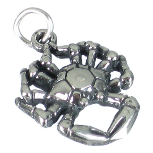 Crab sterling silver charm .925 x 1 Cancer Sea Crabs Shellfish charms