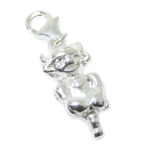 Lincoln Imp sterling silver clip charm .925 x 1 Gargoyle & Lincolnshire charms
