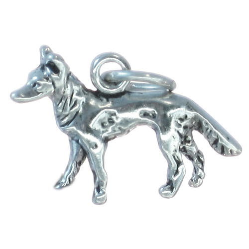 German Shepherd dog sterling silver charm .925 dogs charms