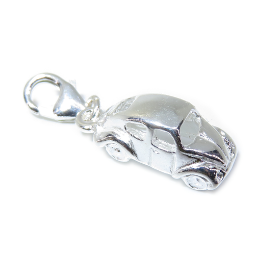 Beetle car sterling silver clip charm .925 x 1 Beetles cars charms