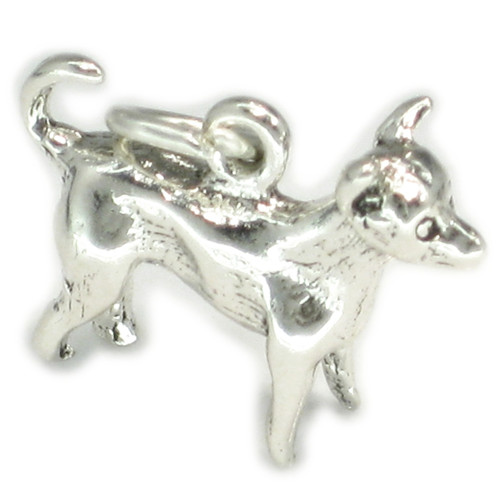 Chihuahua sterling silver dog .925 x 1 Chihuahuas Chiwawa dogs charms