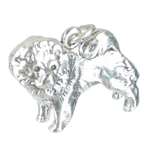Chow Dog sterling silver charm .925 x 1 Chows Dogs charms