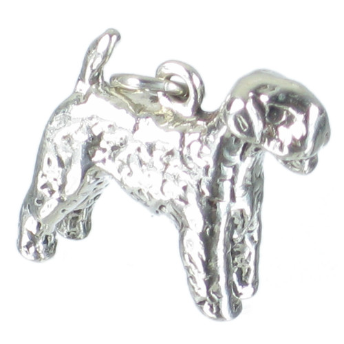 Airedale Terrier Dog sterlng silver charms .925 x1 Airdales dogs charms