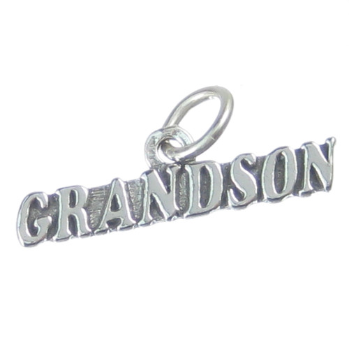 Grandson sterling silver charm .925 x 1 Grandsons Family charms