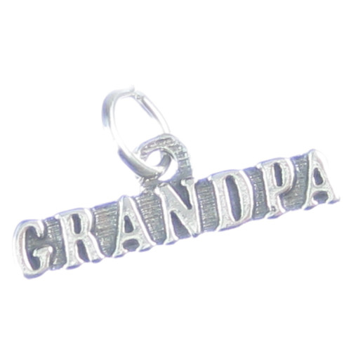 Grandpa sterling silver charm .925 x 1 Granddad Gramps Grampy charms
