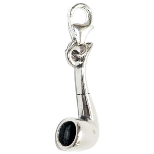 Pipe for Smokers sterling silver clip charm .925 x 1 Smoking Pipes charms