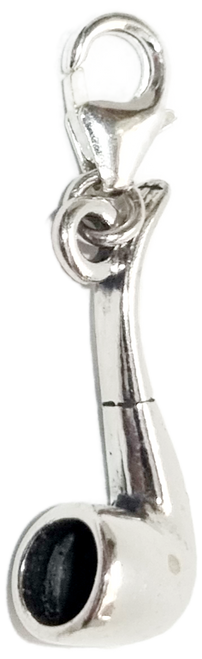Pipe for Smokers sterling silver clip charm .925 x 1 Smoking Pipes charms