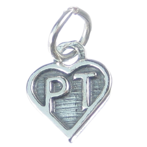 Physical Therapy sterling silver charm .925 x 1 PT charms