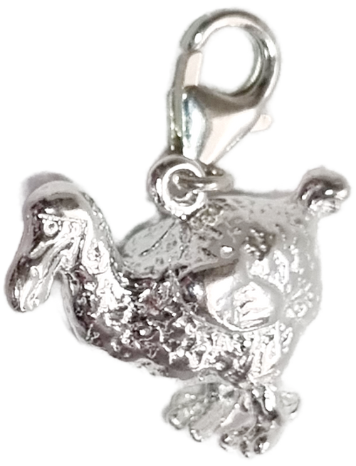 Dodo sterling silver clip charm .925 x 1 Extinct birds Dodos charms
