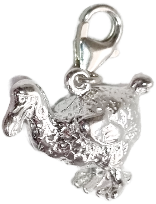 Dodo sterling silver clip charm .925 Extinct birds Dodos charms