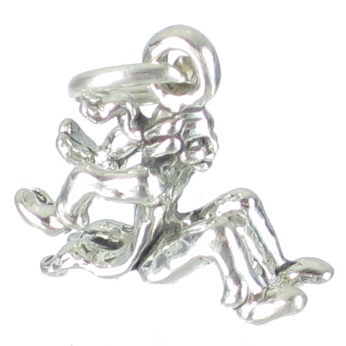 Lord a Leaping 12 Days of Christmas sterling silver charm .925 A1