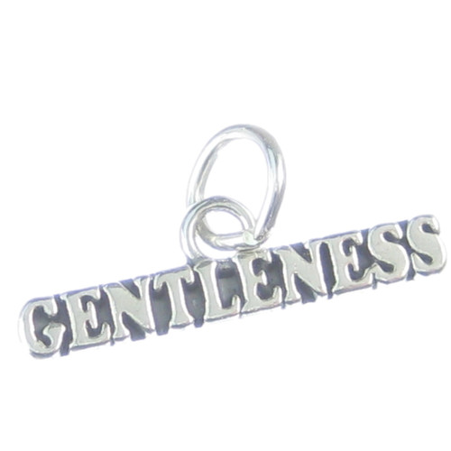 Gentleness sterling silver charm .925 x 1 Words Expressions Caring charms