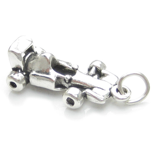 Race Car sterling silver charm .925 x 1 Formula Racing One cars charms