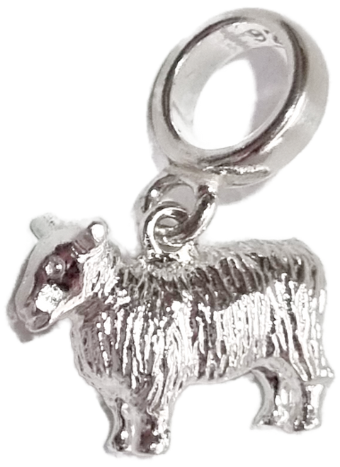 Sheep sterling silver bead charm .925 x 1 Rams & Sheeps charms